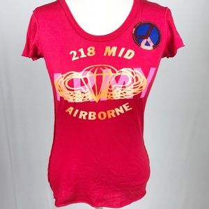 FRESH KARMA Los Angeles Army Peace Tee Shirt M